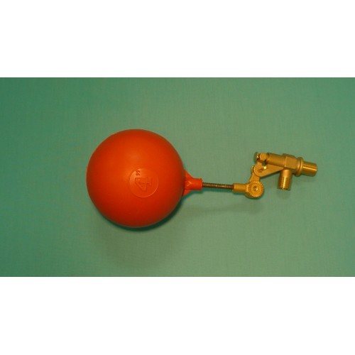 3/8" Brass Valve w/ 1/4" x 2" Stainless Steel Float Arm w/ 4" Round